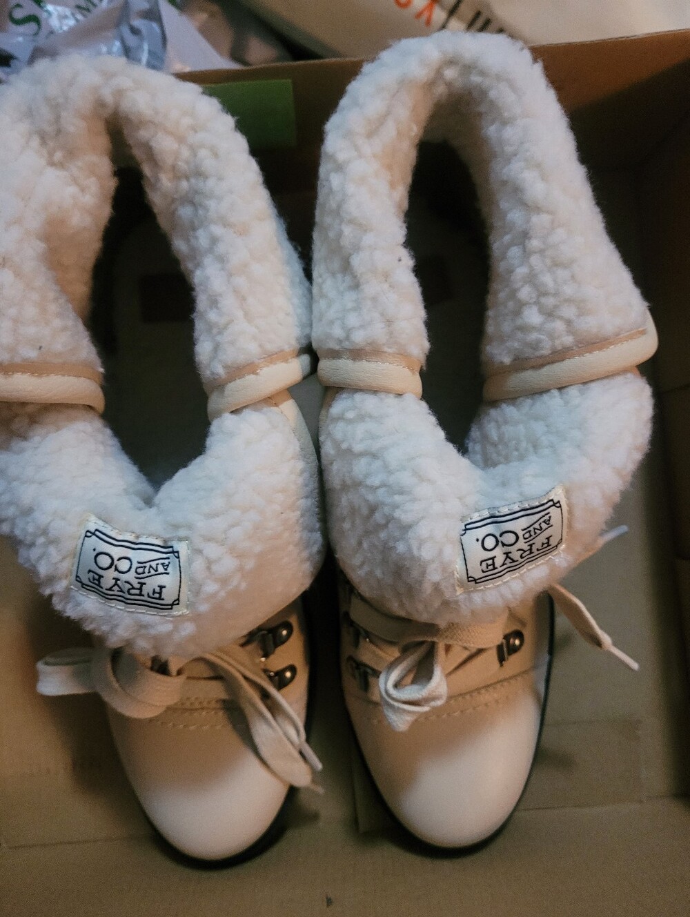 Frye Leather  Anise Hiker Shearling Lined Boot